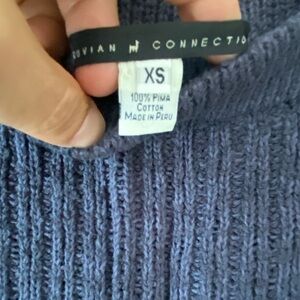 Peruvian Connection Indigo Pima Cotton Skirt